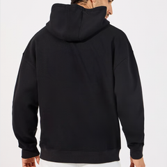 BLACK DRAPE HOODIE