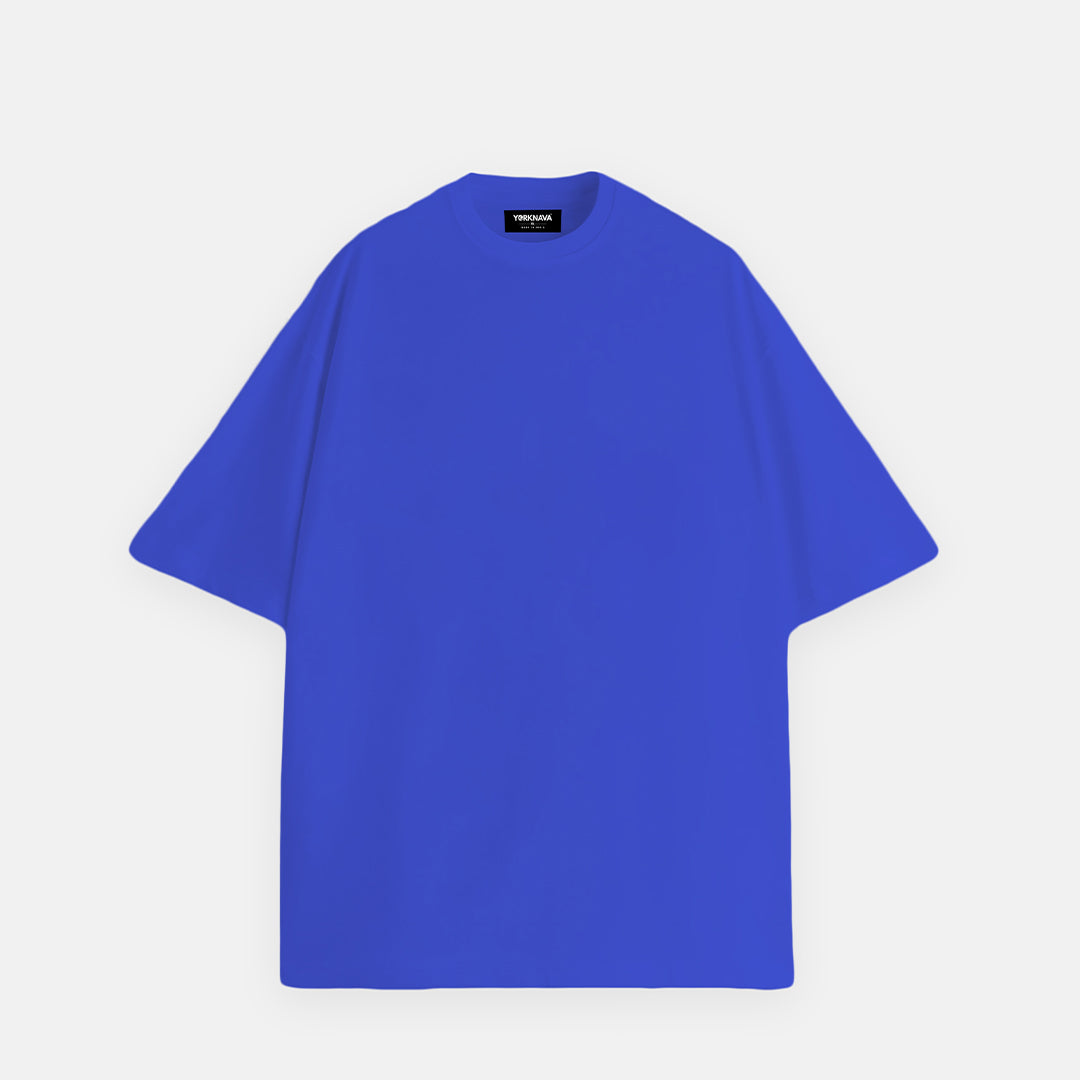 Solids Royal Blue Oversized T-Shirt