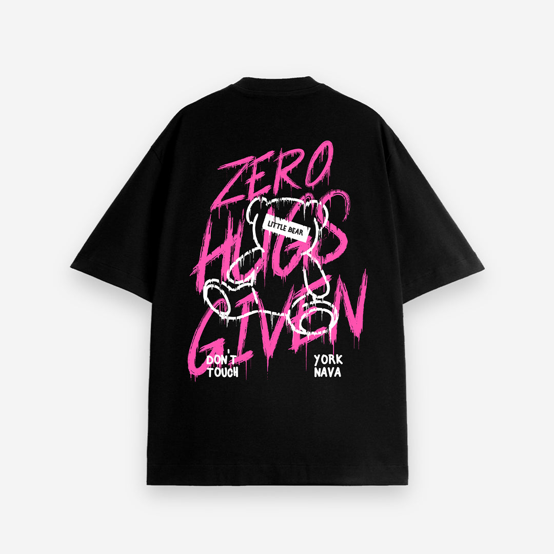 Zero Hugs Given Oversized T-Shirt