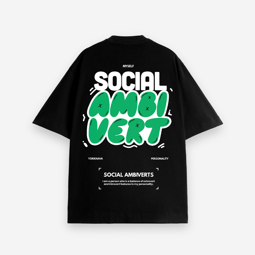 Social Ambivert Oversized T-Shirt