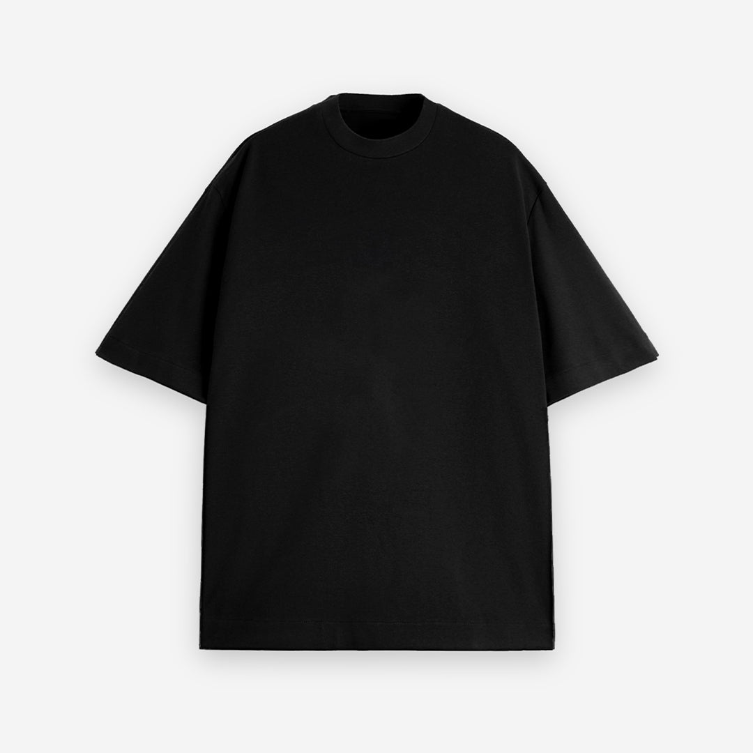 Solids: Black  Drape Oversized T-Shirt