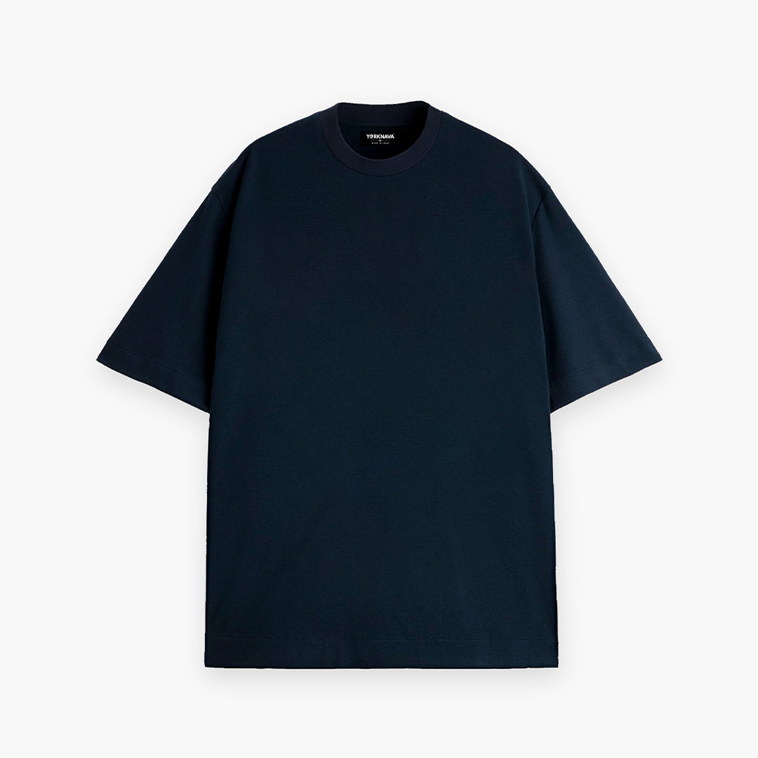 Solids: Navy Blue Oversized T-Shirt